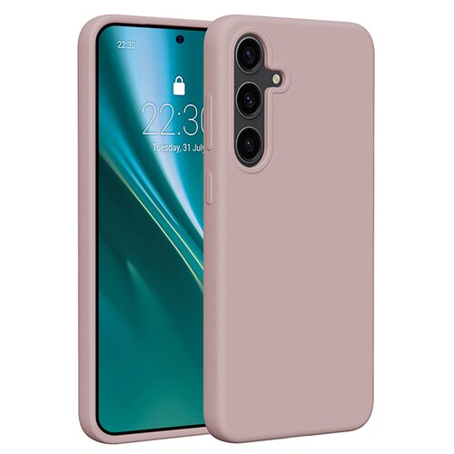 Etui ETTERI Silicone do Samsung Galaxy S24 Plus Jasnoróżowy