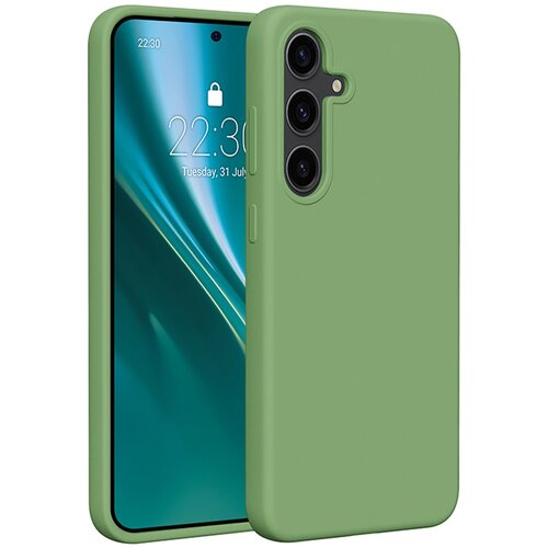 Etui ETTERI Silicone do Samsung Galaxy S24 Plus Jasnozielony