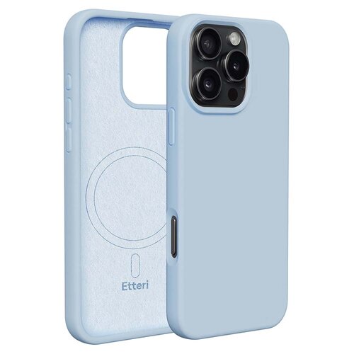 Etui ETTERI Silicone Mag do Apple iPhone 16 Pro Jasnoniebieski