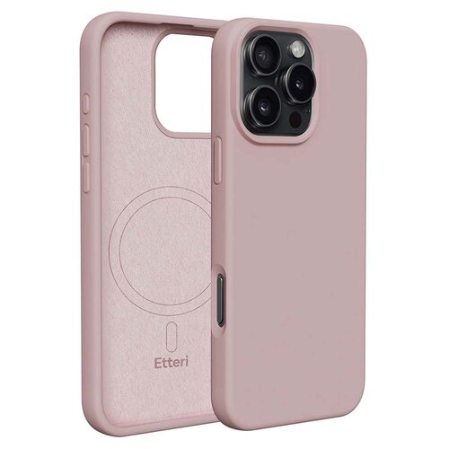 Etui ETTERI Silicone Mag do Apple iPhone 16 Pro Jasnoróżowy