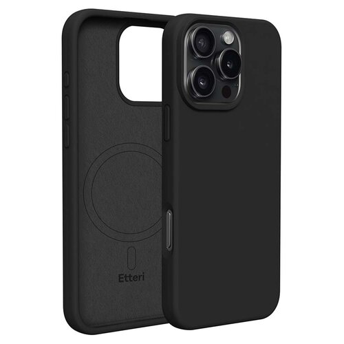 Etui ETTERI Silicone Mag do Apple iPhone 16 Pro Max Czarny