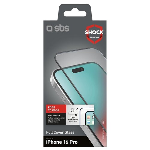 Szkło hartowane SBS Full Cover Tempered Glass do Apple iPhone 16 Pro