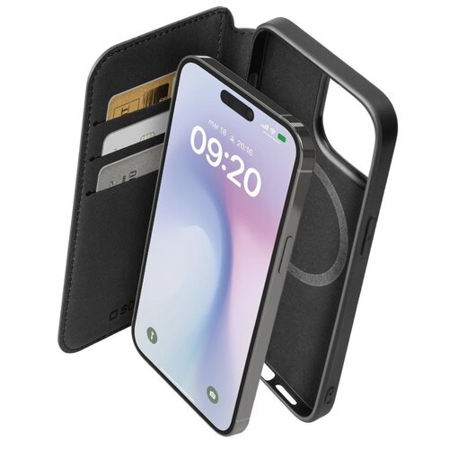 Etui SBS Wallet MagSafe do Apple iPhone 16 Pro Max Czarny