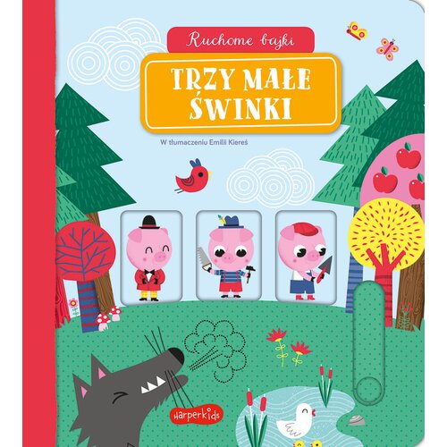 Książka Ruchome bajki Trzy małe świnki (twarda okładka)