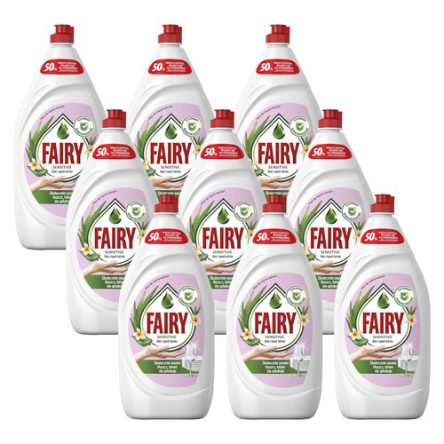 Płyn do mycia naczyń FAIRY Aloe i Pink 9 x 1350 ml
