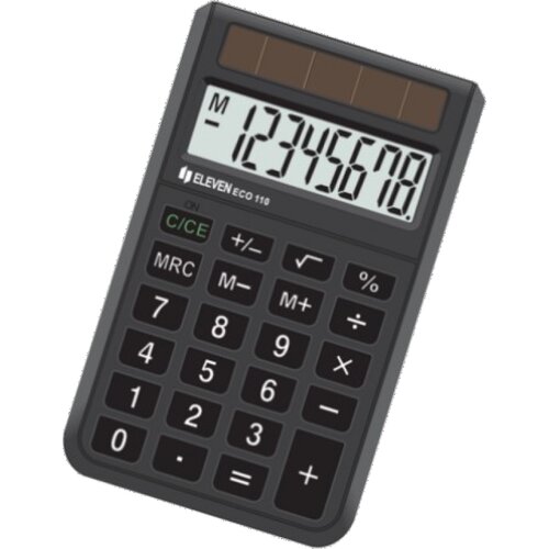 Kalkulator ELEVEN ECO-110 Zasilanie słoneczne, 3 pamięci