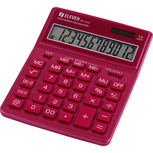 Kalkulator ELEVEN SDC-444XRPKE Zasilanie bateryjno-słoneczne, 4 pamięci