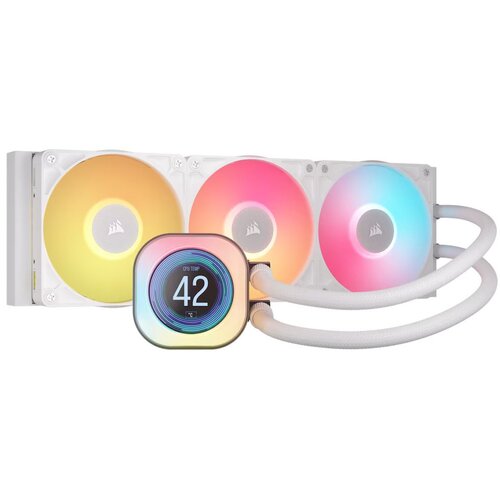 Chłodzenie wodne CORSAIR iCUE Link Titan 360 RX LCD RGB Biały