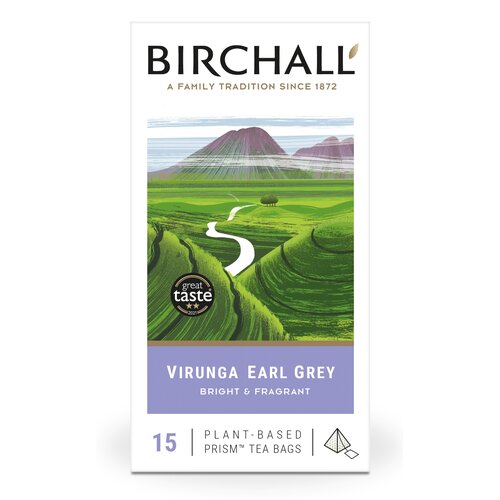 Herbata BIRCHALL Virunga Earl Grey Czarna (15 sztuk)