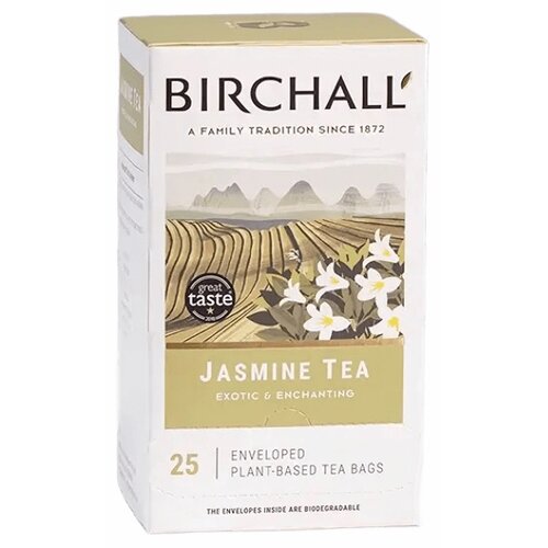 Herbata BIRCHALL Zielona jaśminowa (25 sztuk)
