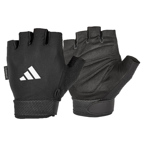 Rękawice treningowe ADIDAS Essential Adjustable (rozmiar L) Czarno-biały