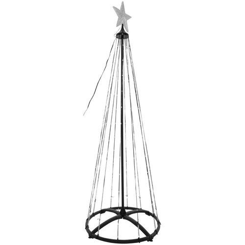 Choinka CHRISTMAS DECORATION 370LED RGB 210 cm Czarny