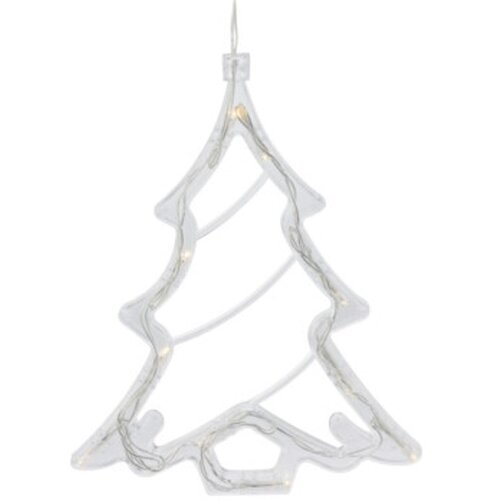 Dekoracja świetlna na okno CHRISTMAS DECORATION Choinka 10 LED