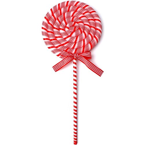 Lizak CHRISTMAS DECORATION LED 25 x 5 cm Biało-czerwony