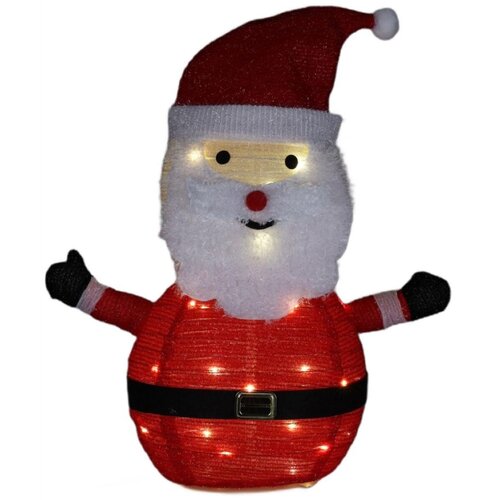 Mikołaj CHRISTMAS DECORATION 68 cm LED Czerwono-biały