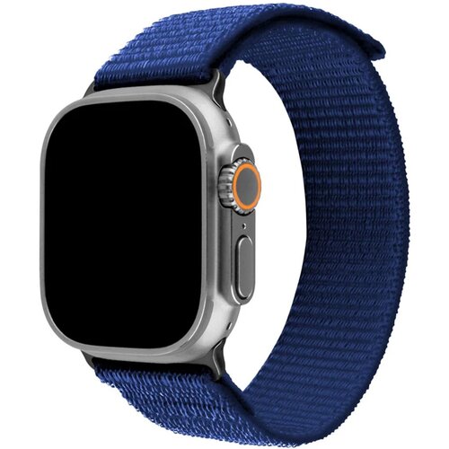 Pasek FIXED Nylon Sporty Strap do Apple Watch Ultra/Ultra 2 (49mm) Ciemnoniebieski