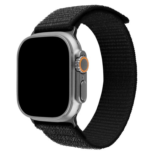 Pasek FIXED Nylon Sporty Strap do Apple Watch Ultra/Ultra 2 (49mm) Czarny
