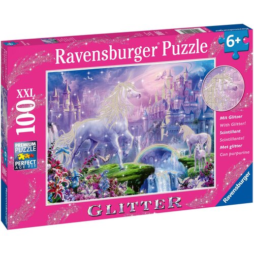 Puzzle RAVENSBURGER Królestwo jednorożców 12907 (100 elementów)