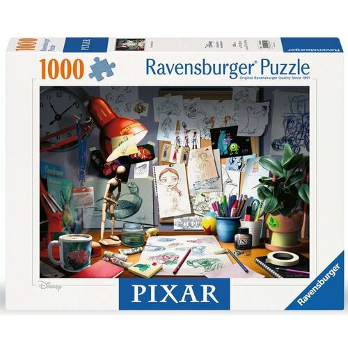 Puzzle RAVENSBURGER Disney Pixar Biurko artysty 12000302 (1000 elementów)