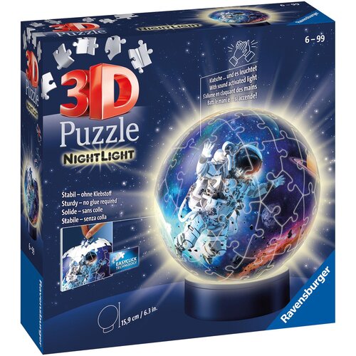Puzzle 3D RAVENSBURGER Świecąca kula Astronauta 11264 (72 elementy)
