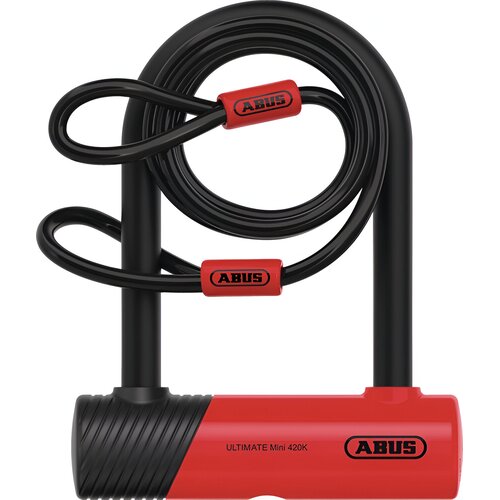 Zapięcie rowerowe ABUS 420K/150HB140 + USH + Cobra 10/120 U-lock Czerwony