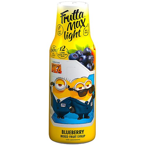 Syrop do saturatorów FRUTTAMAX Light Minionki Borówka 500 ml