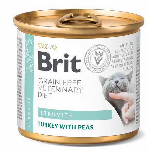 Karma dla kota BRIT Grain Free Veterinary Diet Cat Struvite 200 g