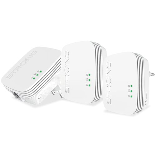 Powerline STRONG 600 Triple Mini 600 Mb/s, Zasięg 300 m (3 szt.)