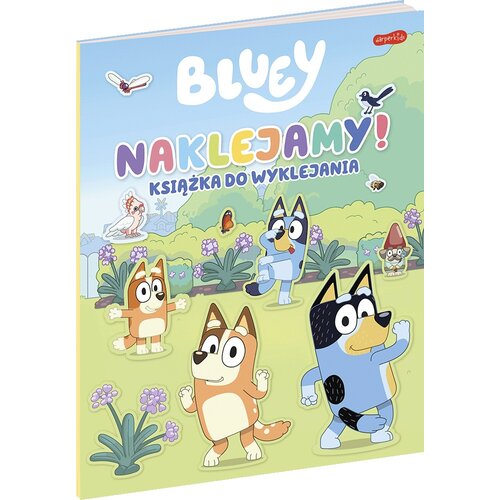 Książka z naklejkami Bluey Naklejamy! Książka do wyklejania (miękka okładka)