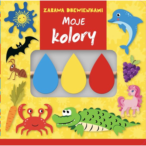 Książka Zabawa drewienkami Moje kolory (twarda okładka)