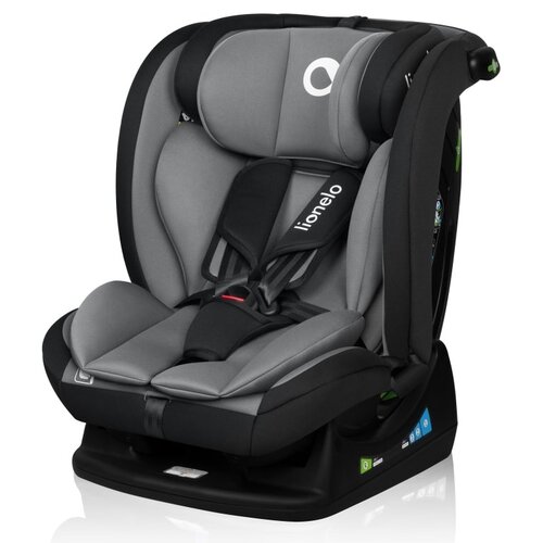 Fotelik samochodowy LIONELO Izzy i-Size 40-150 cm (0-36 kg) Czarno-szary