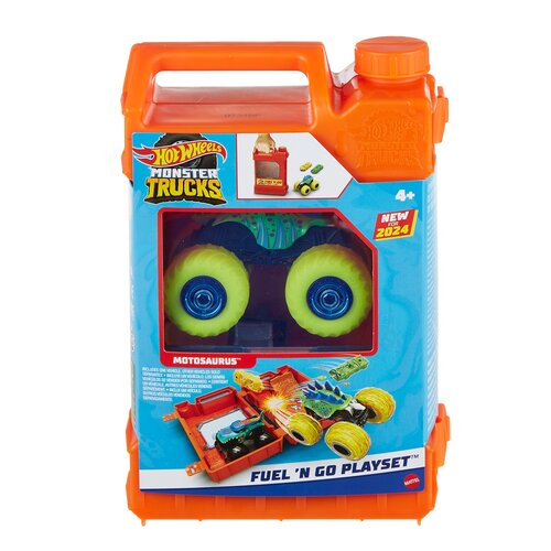 Zestaw pojazdów Hot Wheels Monster Trucks Tankuj i jedź HXT04 (3 szt.)