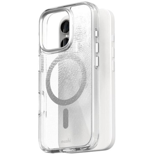Etui MOSHI iGlaze MagSafe do Apple iPhone 16 Pro Przezroczysto-biały