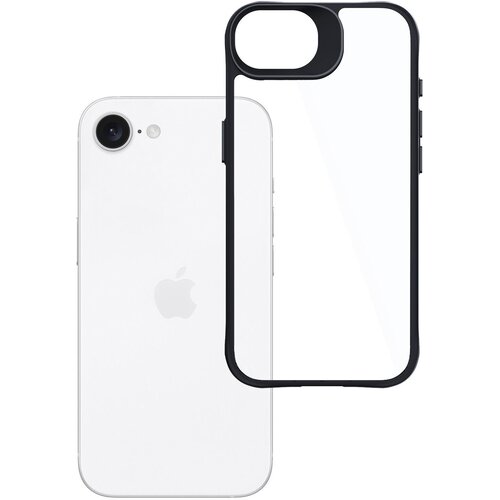 Etui 3MK Satin Armor Case+ do Apple iPhone 16e Przezroczysto-czarny