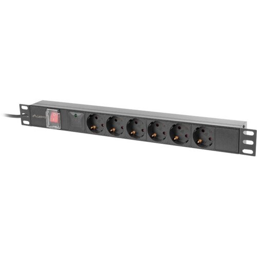 Listwa LANBERG PDU-06F-0200-BK (2 m)