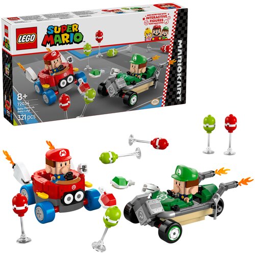 LEGO 72034 Super Mario Mario Kart - Baby Mario kontra Baby Luigi