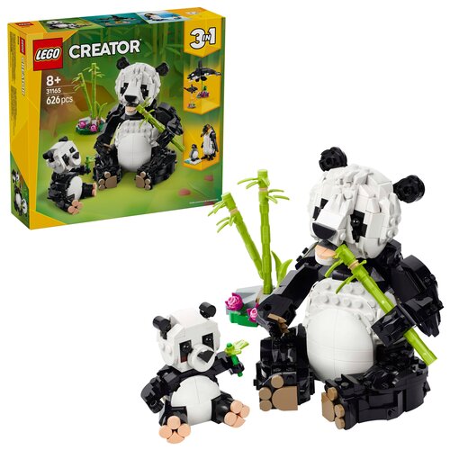 LEGO 31165 Creator 3w1 Dzikie zwierzęta: rodzina pand