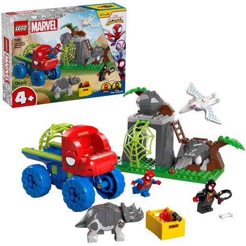 LEGO 11199 Marvel Spider-Man Misja ratunkowa zespołu Spidey’ego w dinoterenówce