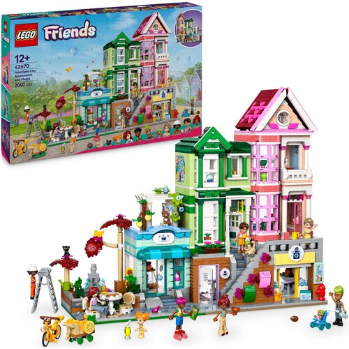 LEGO 42670 Friends Mieszkania i sklepy w mieście Heartlake