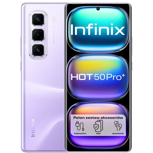 Smartfon INFINIX Hot 50 Pro+ 8/256GB 6.78" 120Hz Fioletowy