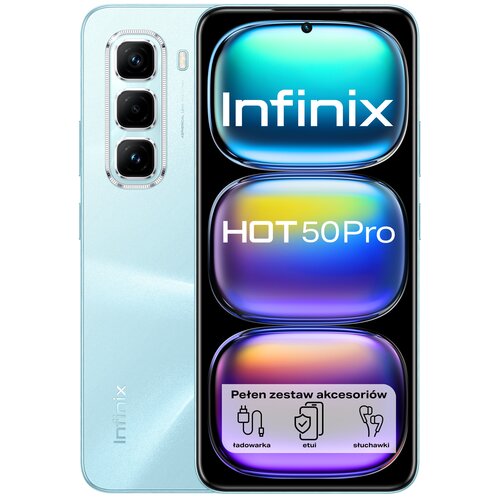 Smartfon INFINIX Hot 50 Pro 8/256GB 6.78" 120Hz Niebieski