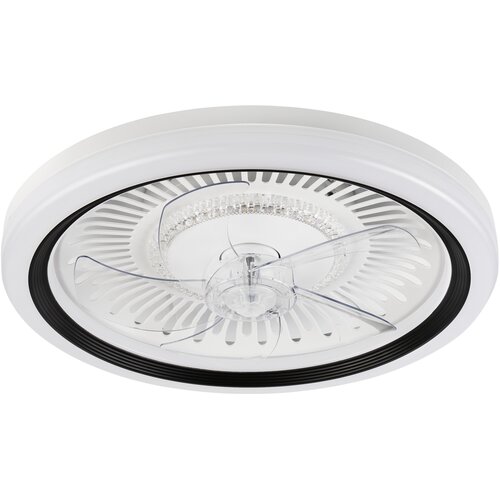 Plafon z wiatrakiem LAMKUR Gemma LM-FL-2.227 49908 Biało-czarny