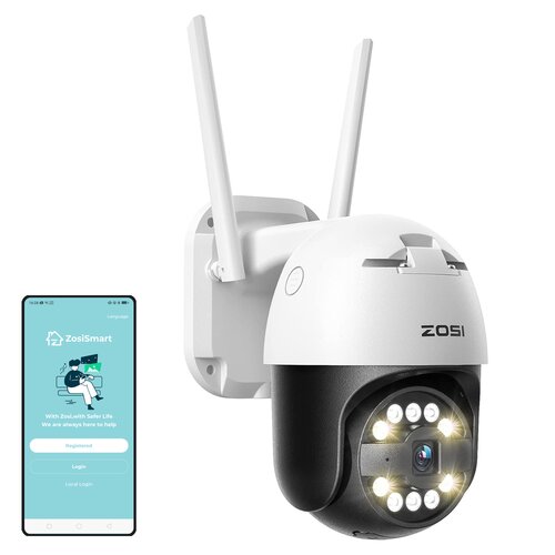 Kamera ZOSI C296 Zewnętrzna, Wi-Fi, Kamera obrotowa
