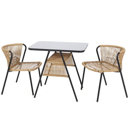 Meble ogrodowe HOME & GARDEN Fiuggi Black-Beige 526184