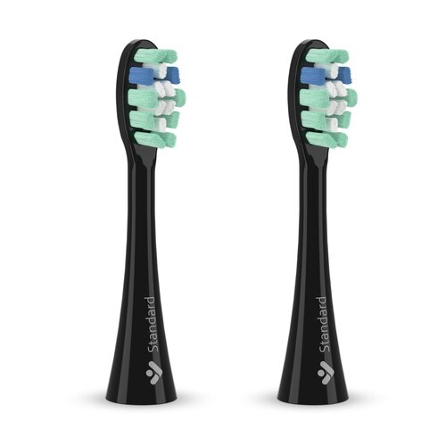 Oryginalna końcówka szczoteczki TRUELIFE SonicBrush Clean 30 Czarny 2 szt. (Delikatnie masują dziąsła)