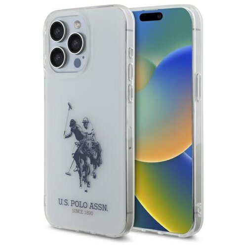 Etui US POLO ASSN Shiny Big Logo do Apple iPhone 15 Pro Max Biały