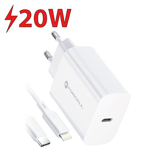 Ładowarka sieciowa FORCELL F-Energy 20W Biały
