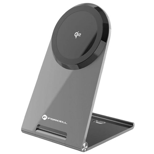 Ładowarka indukcyjna FORCELL F-Energy Flip Charge Qi2 MagSafe 15W Srebrny
