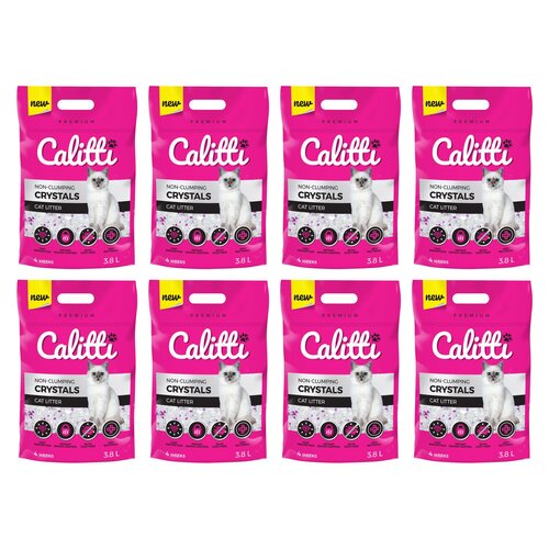 Żwirek dla kota CALITTI Crystals 8 x 3.8 L