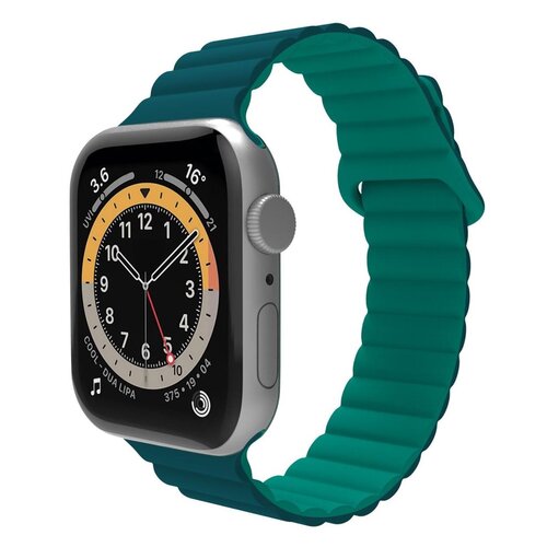 Pasek CELLY Mag do Apple Watch 8/9/10/SE/ SE 2/SE 2022/Ultra/Ultra 2 (42/44/45/49mm) Zielony